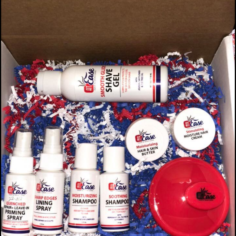 AT Ease Wood Handle Shavette Razor Gift Set